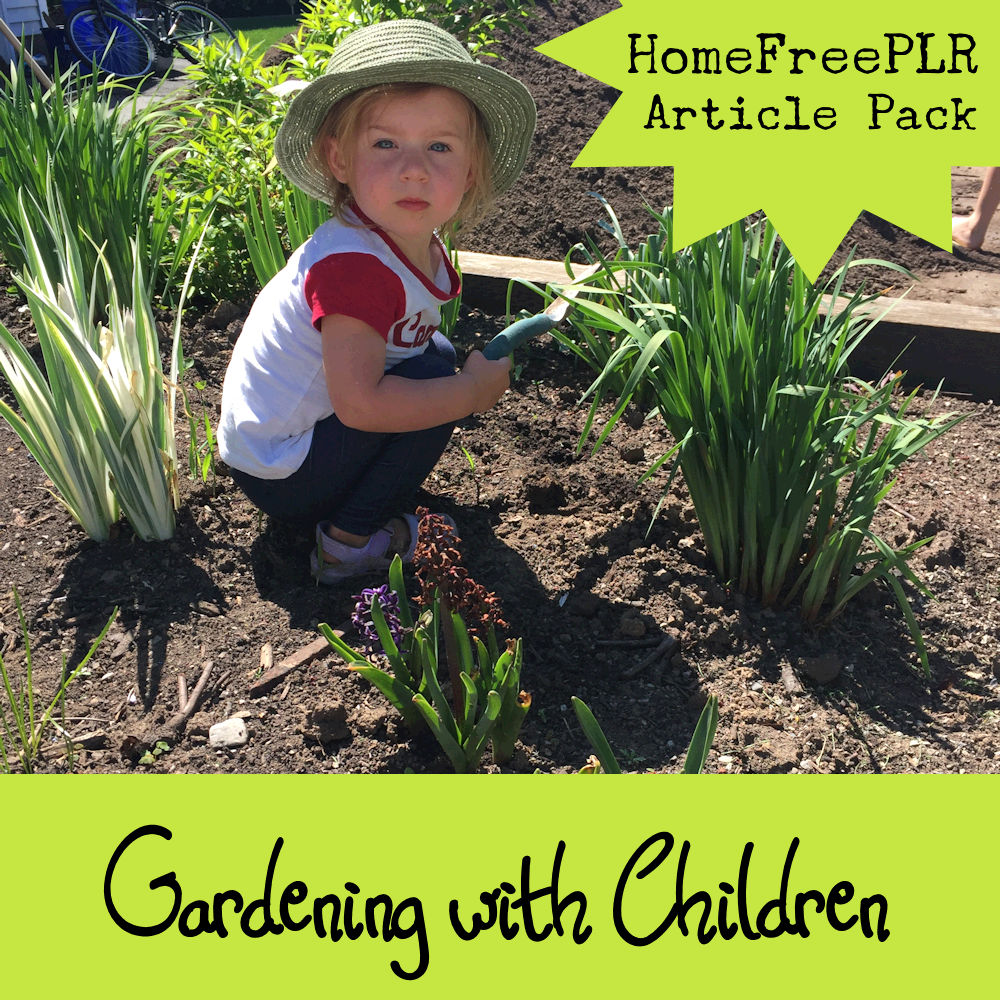 gardening with children plr articles