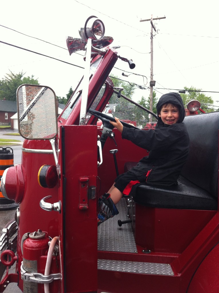 William with Fire Truck