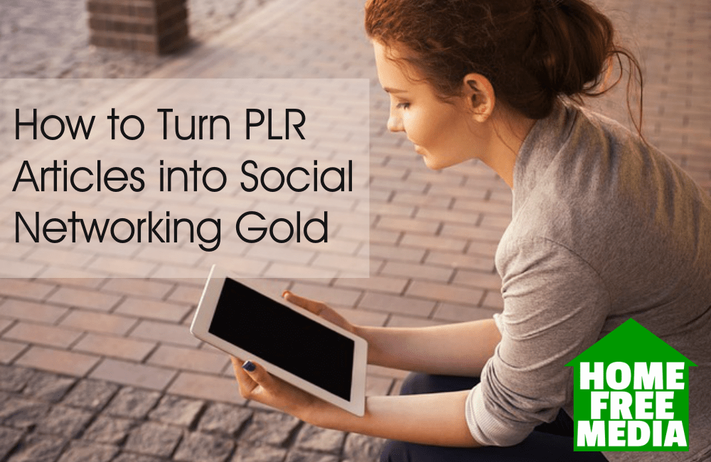 How to Turn PLR Articles into Social Networking Gold