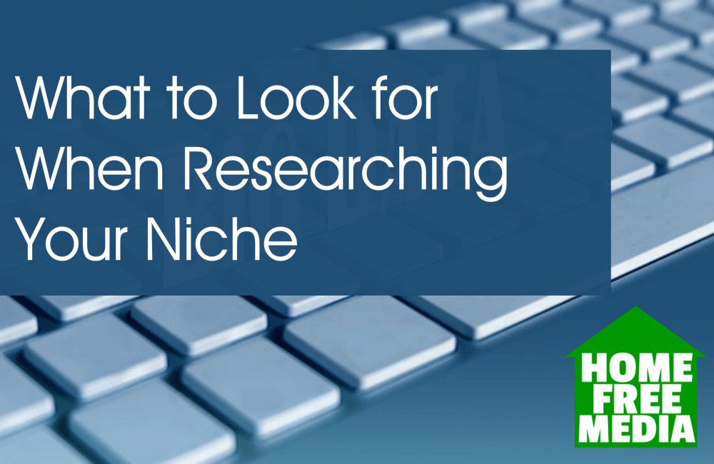 What to Look for When Researching Your Niche
