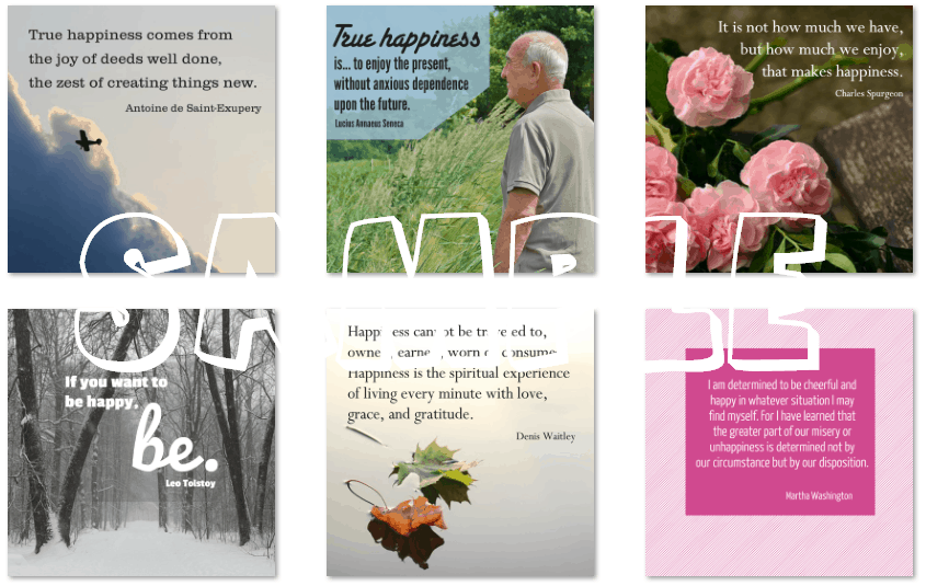 inspirational graphics happiness pack