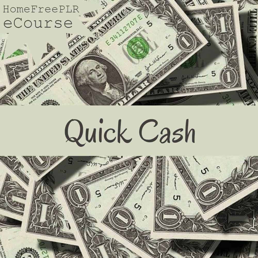 quick cash plr
